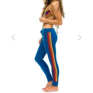 Aviator Nation sweatpants Caribbean RED STRIPES S